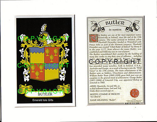 Butler Family Crest