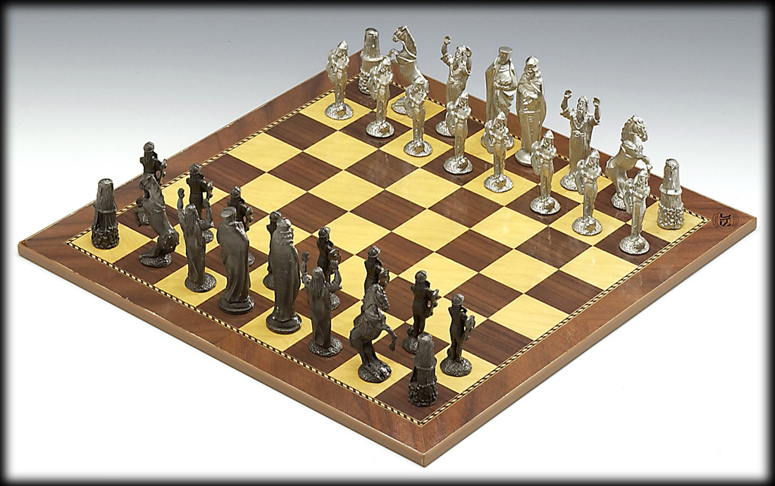 Other Pewter Gifts - Luxury Pewter Chess Board & Pieces