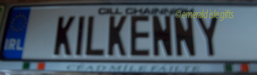 I Love KILKENNY Irish Driving Plate