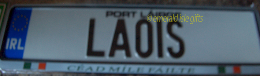 I Love LAOIS Irish Driving Plate