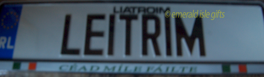 I Love LEITRIM Irish Driving Plate