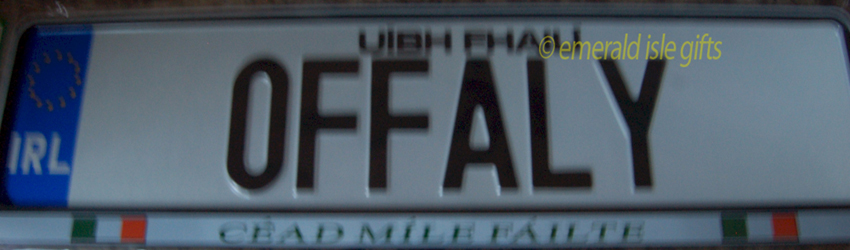 I Love OFFALY Irish Driving Plate