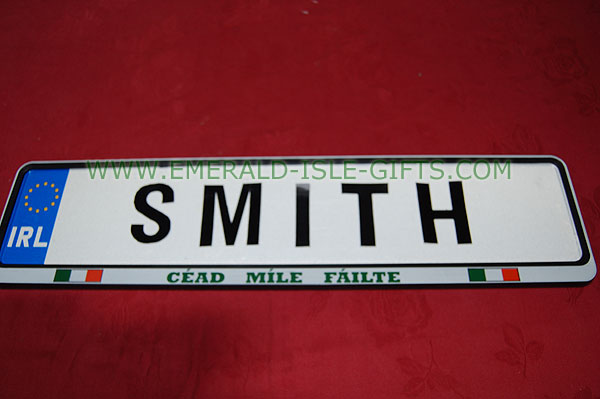 Smith Family Irish Driving Plate