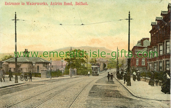 Antrim - Belfast - Entrance to Waterworks, Antrim Road