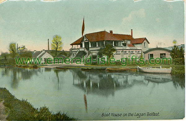 Antrim - Belfast - Boat House on River Lagab