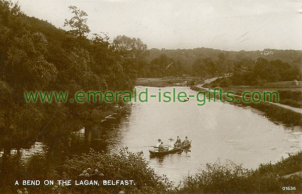 Antrim - Belfast - A Bend on the River Lagan