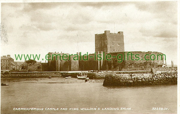 Antrim - Carrickfergus - Carrickfergus Castle and King William