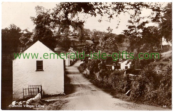 Antrim - Glenoe Village, near Larne, old