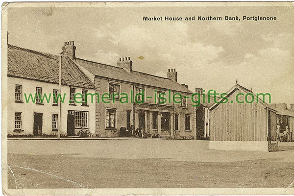 Antrim - Portglenone - Market House and Northern Bnk