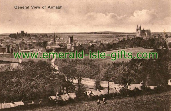 Armagh Town - old b/w Irish photo