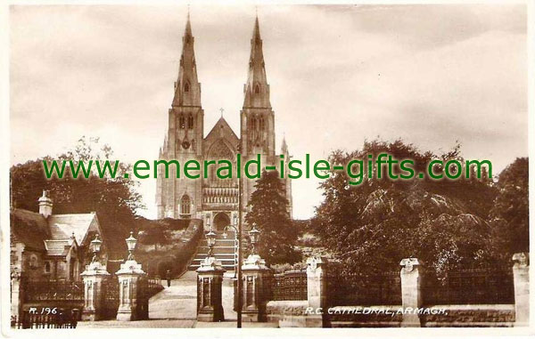 Armagh Town - Cathedral old b/w photo