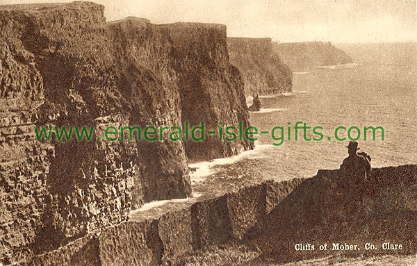 Clare - Cliffs of Moher - Cliffs - b/w