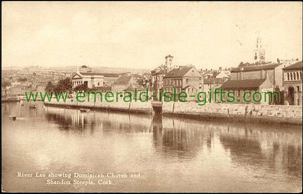 Cork - Dominican Church beside River Lee