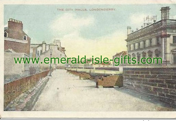 Derry City - old photo of The City Walls