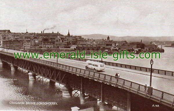 Derry City - Craigavon Bridge - circa 1950