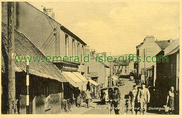 Donegal - Lifford - Main St old b/w photo