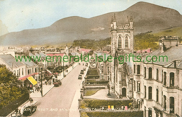 Down - Newcastle - Main Street and Mourne Mountains