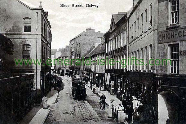 Galway Town - b/w Shop Street