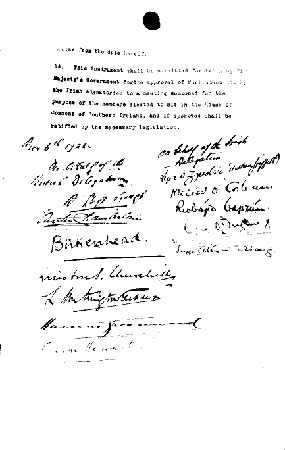 Anglo Irish Treaty, 1922