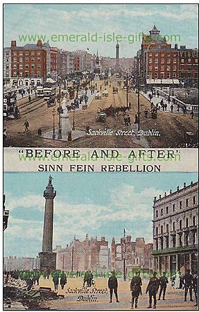 1916 Dublin City Centre - Before and After