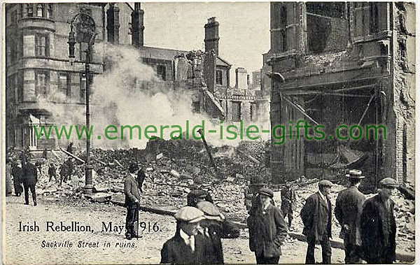 Sackville Street in ruins