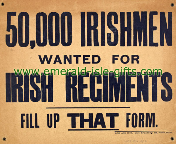 50,000 Irishmen Wanted !!