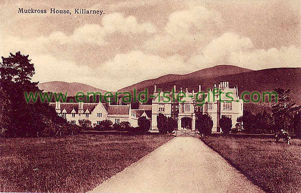 Kerry - Killarney - a b/w old image Muckross House