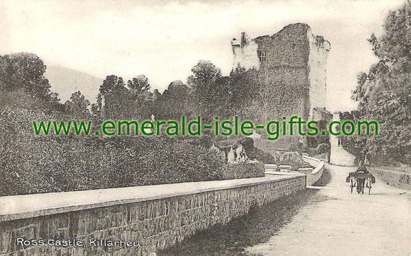 Kerry - b/w Ross Castle - old photograph