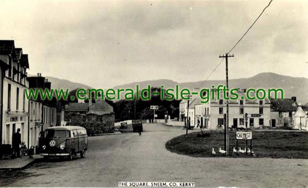 Kerry - Sneem - The Square - old print