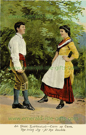 A Couple dancing an Irish Jig