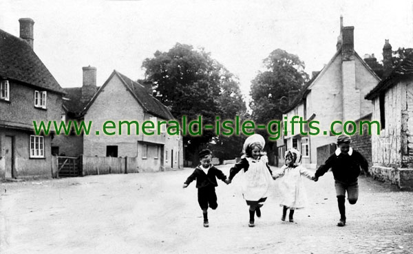 Irish Children running home from school