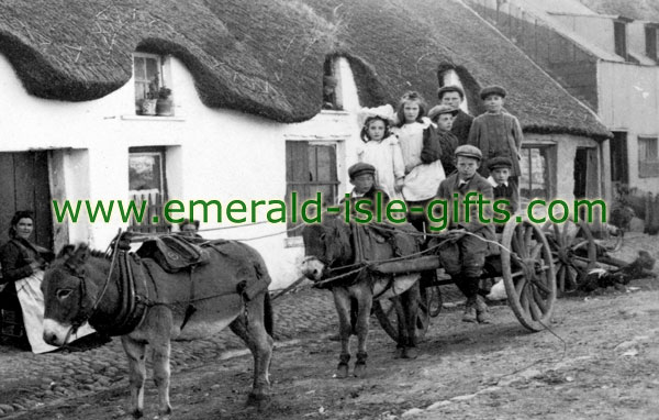 Children on Donkey Cart, 1900