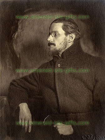 Superb photo print of James Joyce