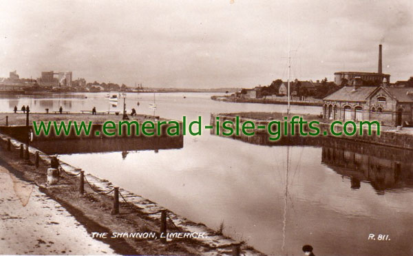 The River Shannon at Limerick - old photo