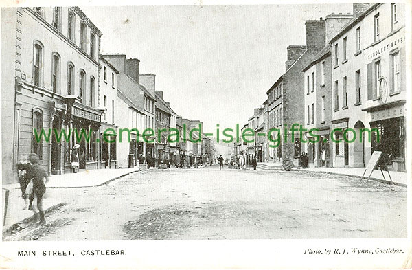 Mayo - Castlebar - Main St old b/w