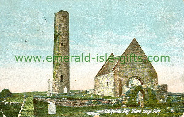 Mayo - Lough Derg - Antiquities, Holy Island