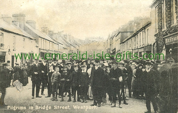 Mayo - Westport - Pilgrims on Bridge St