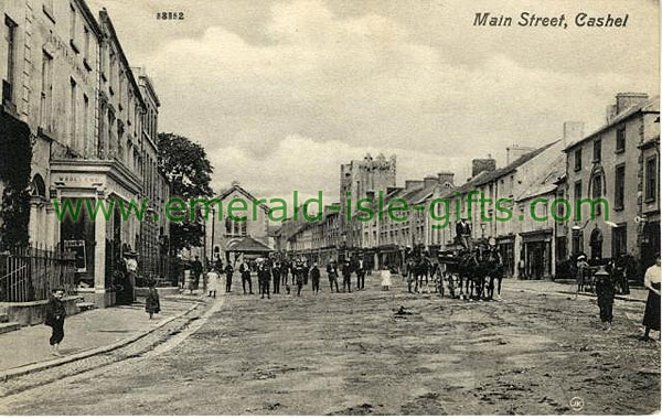 Tipperary - Cashel - The Main Street in b/w