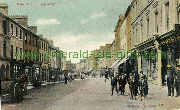 Tipperary Town - Main St in colour