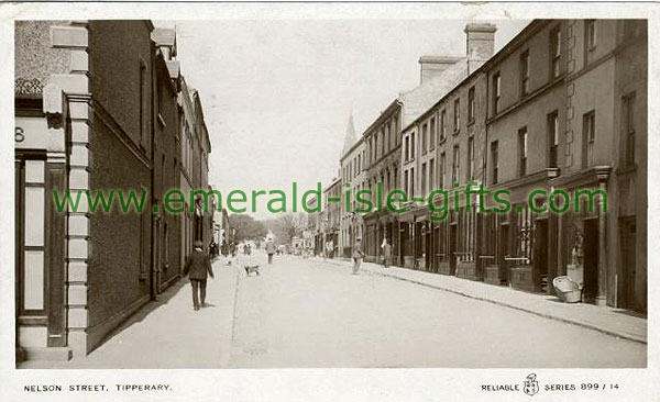 Tipperary Town - Nelson Street in b/w