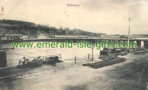 Waterford City - Docks - old Irish photograph