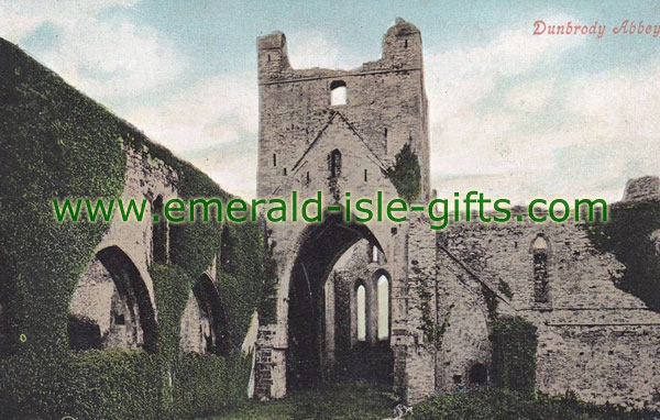 Wexford - Dunbrody Abbey - old colour print