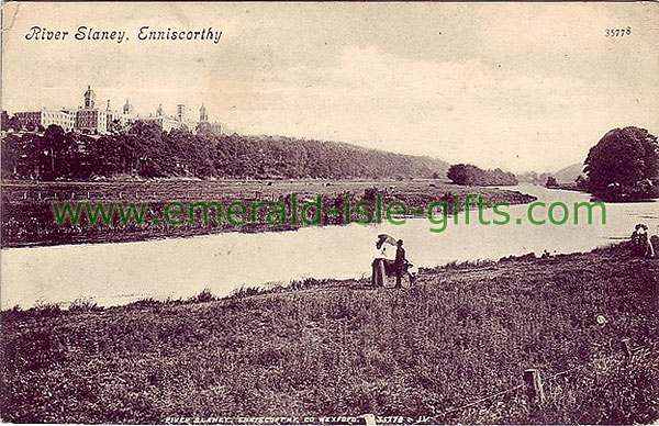 Wexford - Enniscorthy - River Slaney - b/w