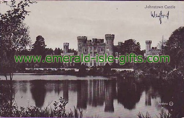 Wexford - b/w Johnstown Castle old print