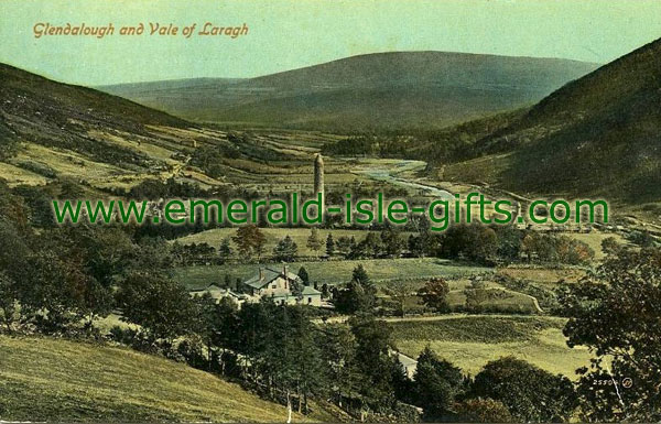 Wicklow - The Vale of Laragh - old Irish print