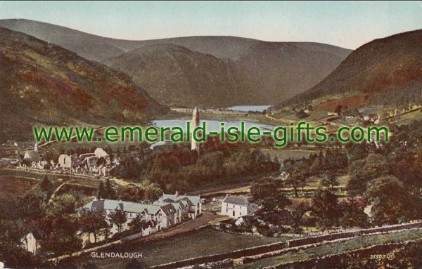 Wicklow - an old colour image of Glendalough