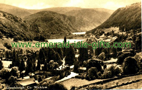 Wicklow - Wonderful overall view of Glendalough environs