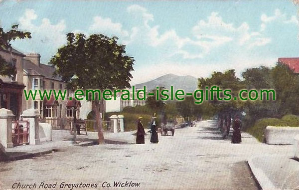 Wicklow - old photo, Church Rd, Greystones