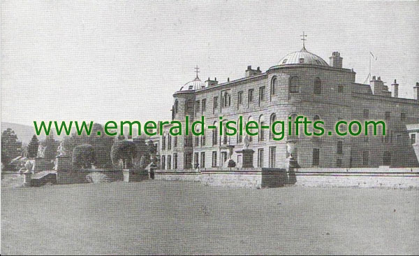 Wicklow - Cose-up old photo of Powerscourt House