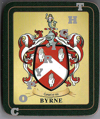 Byrne Family Irish Heraldic Coasters